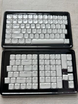 Teclas de bajo perfil PBT Blanco traslucida