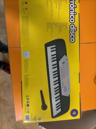 Teclado electrónico disco Music Planet