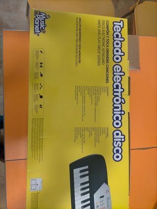 Teclado electrónico disco Music Planet