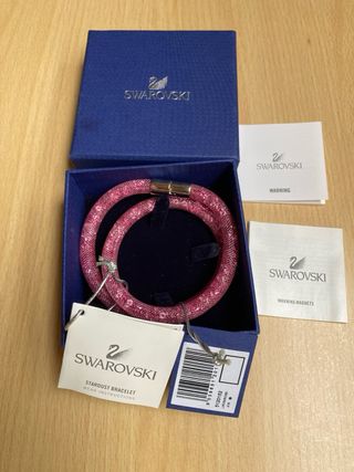 Pulsera rosa swarovski