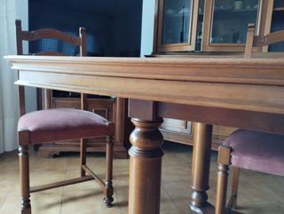 Tavolo da pranzo in legno massello 90x180