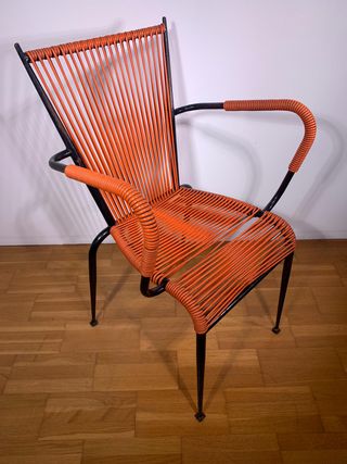 Sedia Poltroncina da Bar anni 60’ ARANCIONE