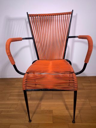 Sedia Poltroncina da Bar anni 60’ ARANCIONE