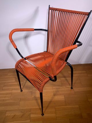 Sedia Poltroncina da Bar anni 60’ ARANCIONE