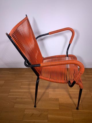 Sedia Poltroncina da Bar anni 60’ ARANCIONE