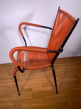 Sedia Poltroncina da Bar anni 60’ ARANCIONE