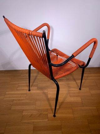 Sedia Poltroncina da Bar anni 60’ ARANCIONE