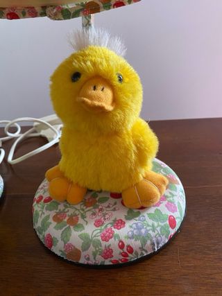 N. 2 Lampade abat jour vintage con peluche