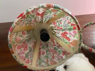 N. 2 Lampade abat jour vintage con peluche