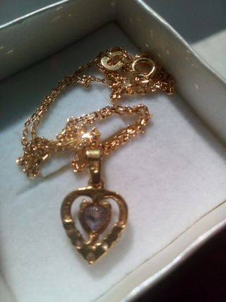 Colgante oro corazón 