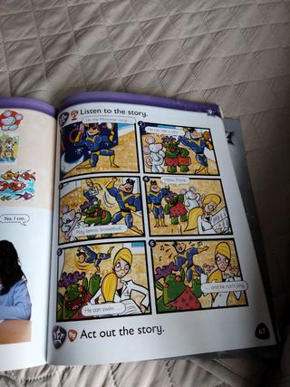 Libros ingles niños, de una academia