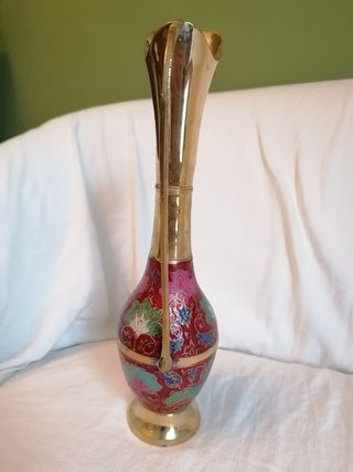 Caraffa ottone e dipinta