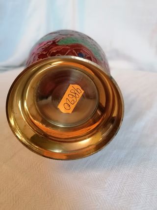 Caraffa ottone e dipinta