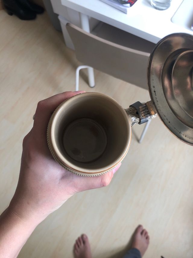 Jarra Alemana original, pintada a mano