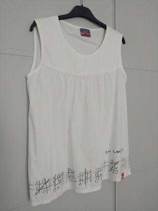 Razzmatazz Blusa blanca de verano talla M