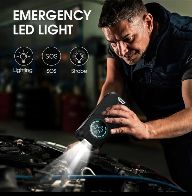 BOOSTER Arrancador batería coche/inflador Ruedas