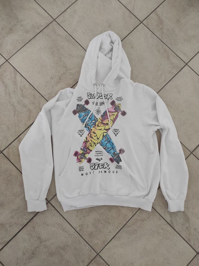 FELPA CON SCRITTE DA UOMO