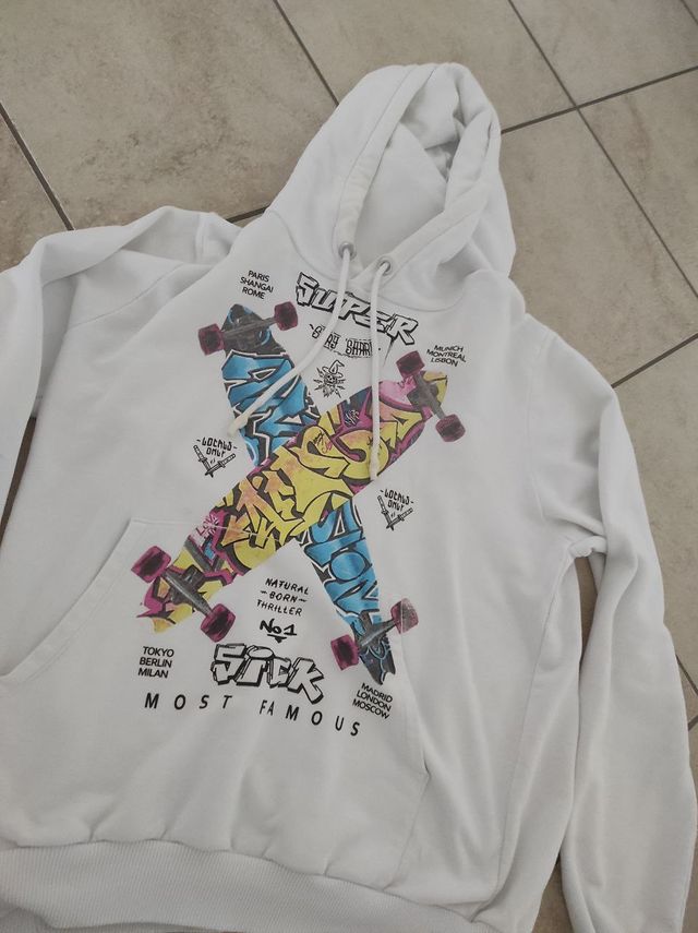 FELPA CON SCRITTE DA UOMO