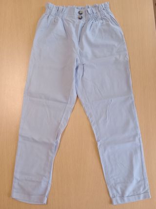 Pantaloni in cotone azzurri, tg M.