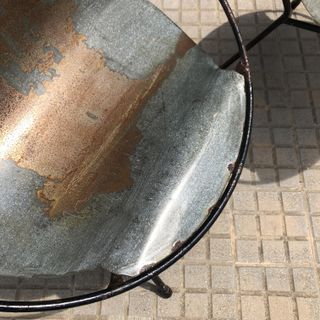 Sillas metal vintage industriales prototipo 1960