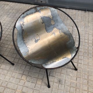 Sillas metal vintage industriales prototipo 1960