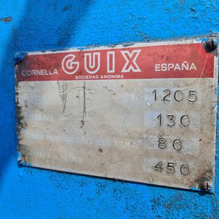 Prensa hidráulica para vulcanizar Guix GX 1205 Mes