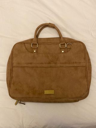 Bolso/portaordenador para portátil beig