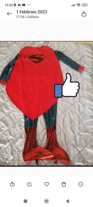 Costume Carnevale Superman taglia  L
