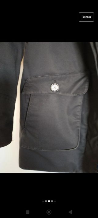 chamarra parka azul Elvine