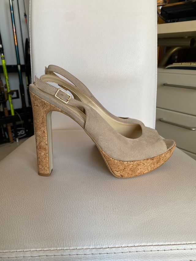 Lulupa sandali tacchi pelle grigi cinturino 40