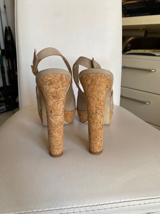 Lulupa sandali tacchi pelle grigi cinturino 40