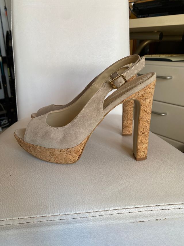 Lulupa sandali tacchi pelle grigi cinturino 40