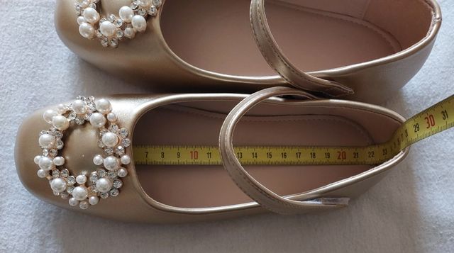 Sapatos Cerimónia Dourados, T35