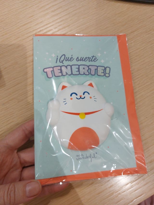 Postal: "Que suerte tenerte" de Mr. Wonderful