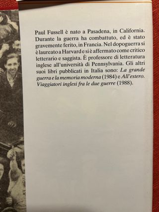 Tempo di guerra di Paul Fussel