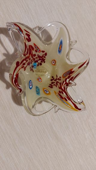 Cestino in vetro di Murano