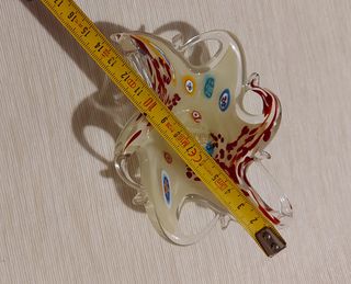 Cestino in vetro di Murano