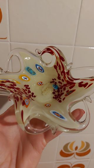 Cestino in vetro di Murano