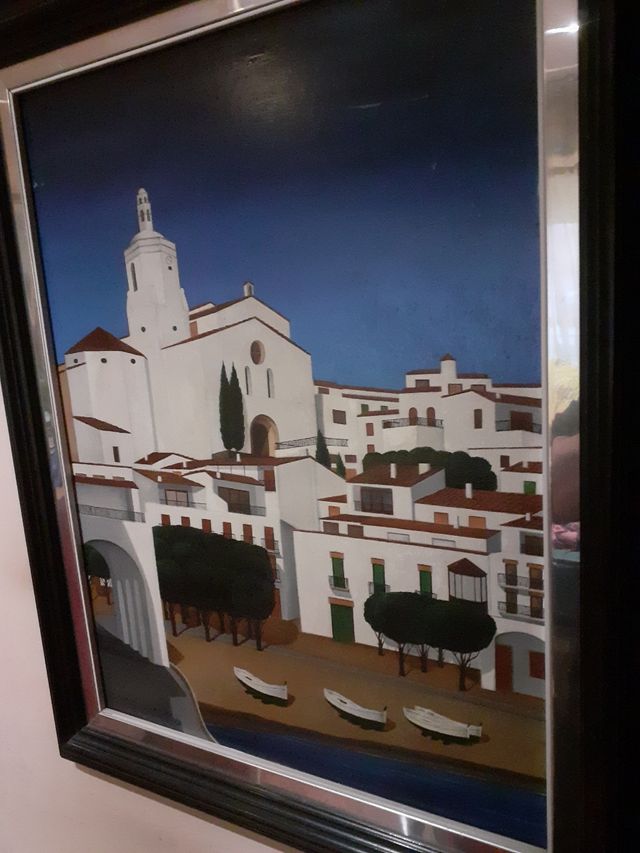 Cuadro óleo Cadaqués.Año 1987.