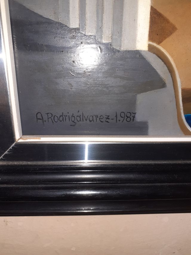 Cuadro óleo Cadaqués.Año 1987.