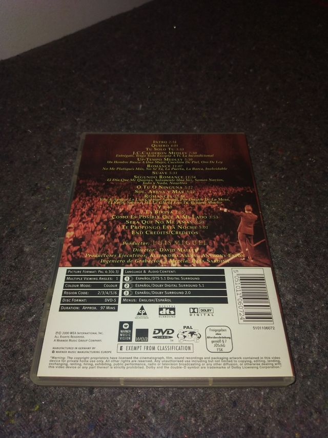 LUIS MIGUEL   VIVO CONCIERTO