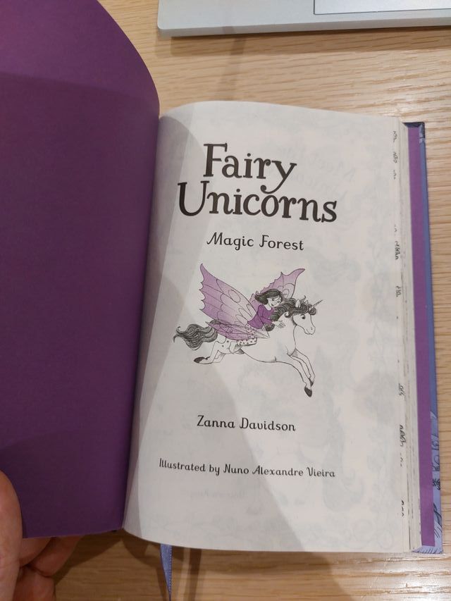 Libro "Fairy  Unicorns" en ingles. Tapa dura Nuevo