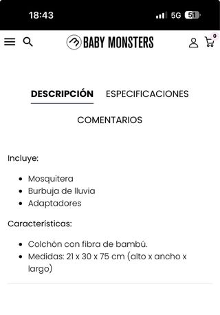 Capazo silla gemelar baby monsters 
