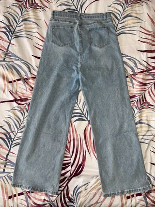 Pantalones vaqueros anchos de mujer talla L