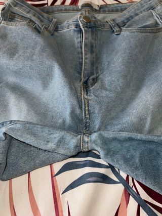 Pantalones vaqueros anchos de mujer talla L