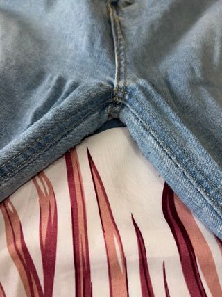 Pantalones vaqueros anchos de mujer talla L