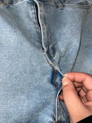 Pantalones vaqueros anchos de mujer talla L