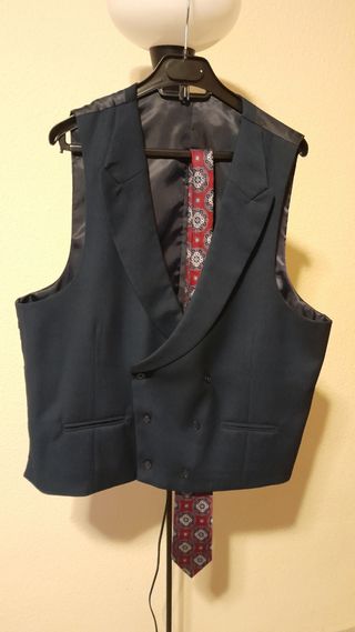 Chaqué ojo de perdiz Azul Marino