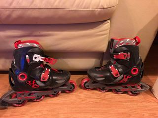 patines niño decathlon oxelo rojo negro