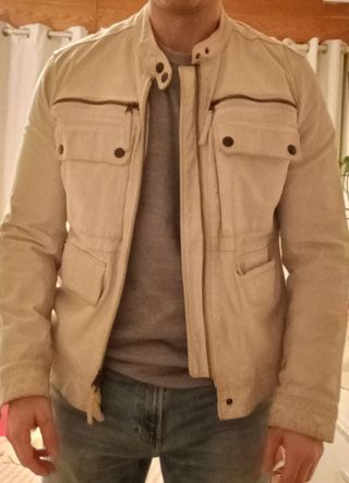 Cazadora Retro hombre zara( cuero o piel )